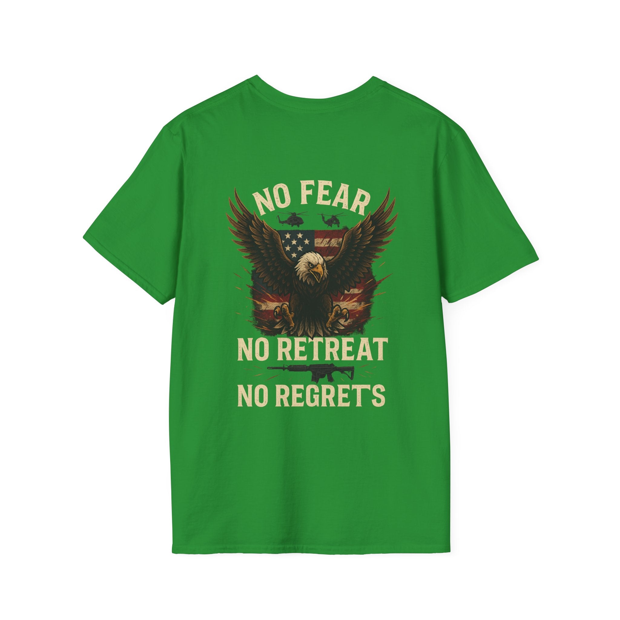 Unisex Graphic Tee | No Fear, No Retreat, No Regrets T-Shirt