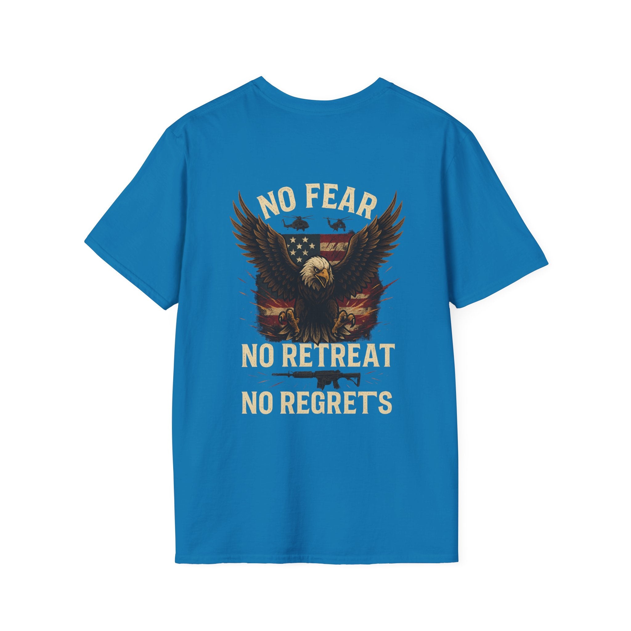 Unisex Graphic Tee | No Fear, No Retreat, No Regrets T-Shirt