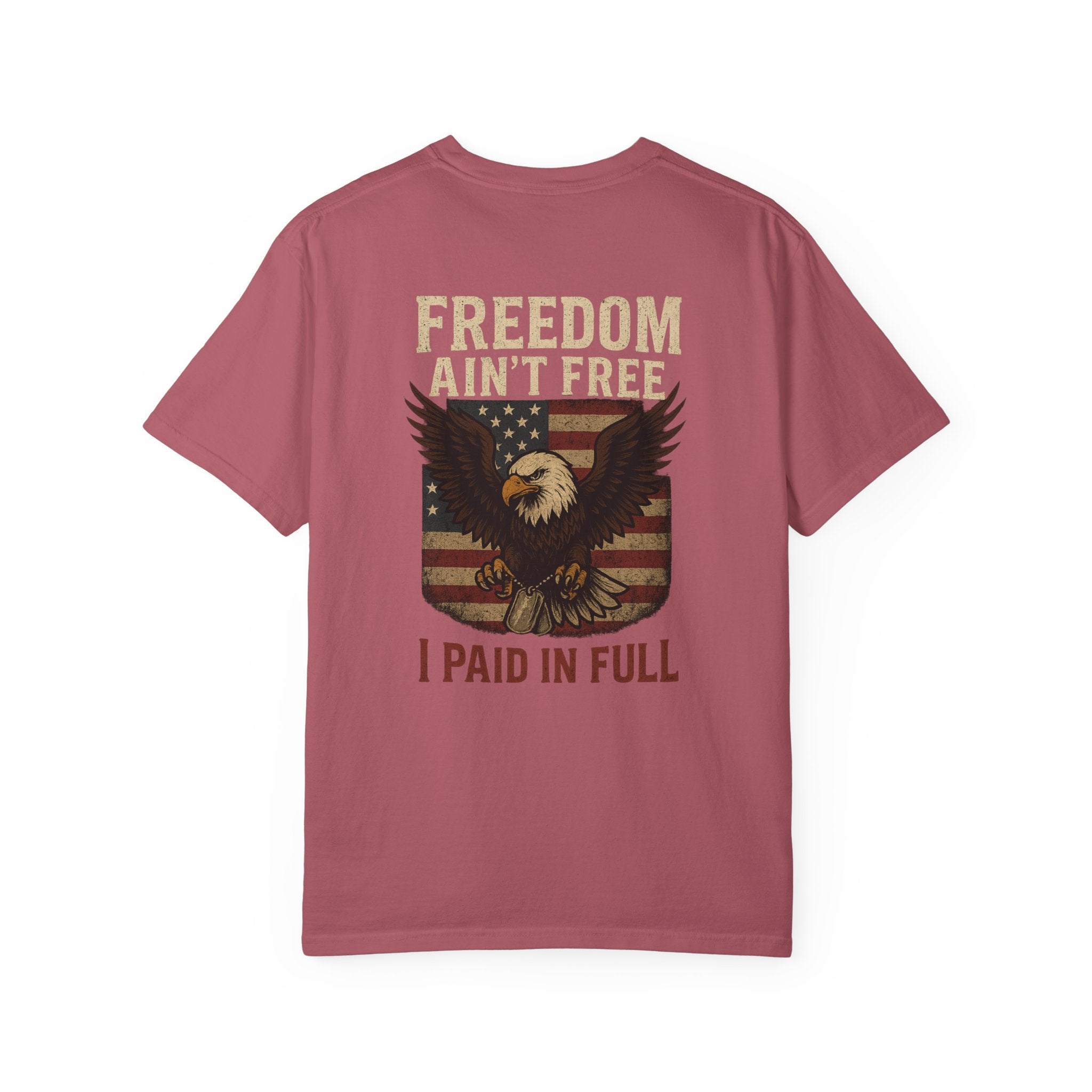 Patriotic Eagle T-Shirt - Freedom Ain't Free, Unisex Casual Tee