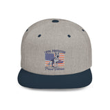 Proud Veteran Snapback Cap | Loyal Protector Hat with German Shepard