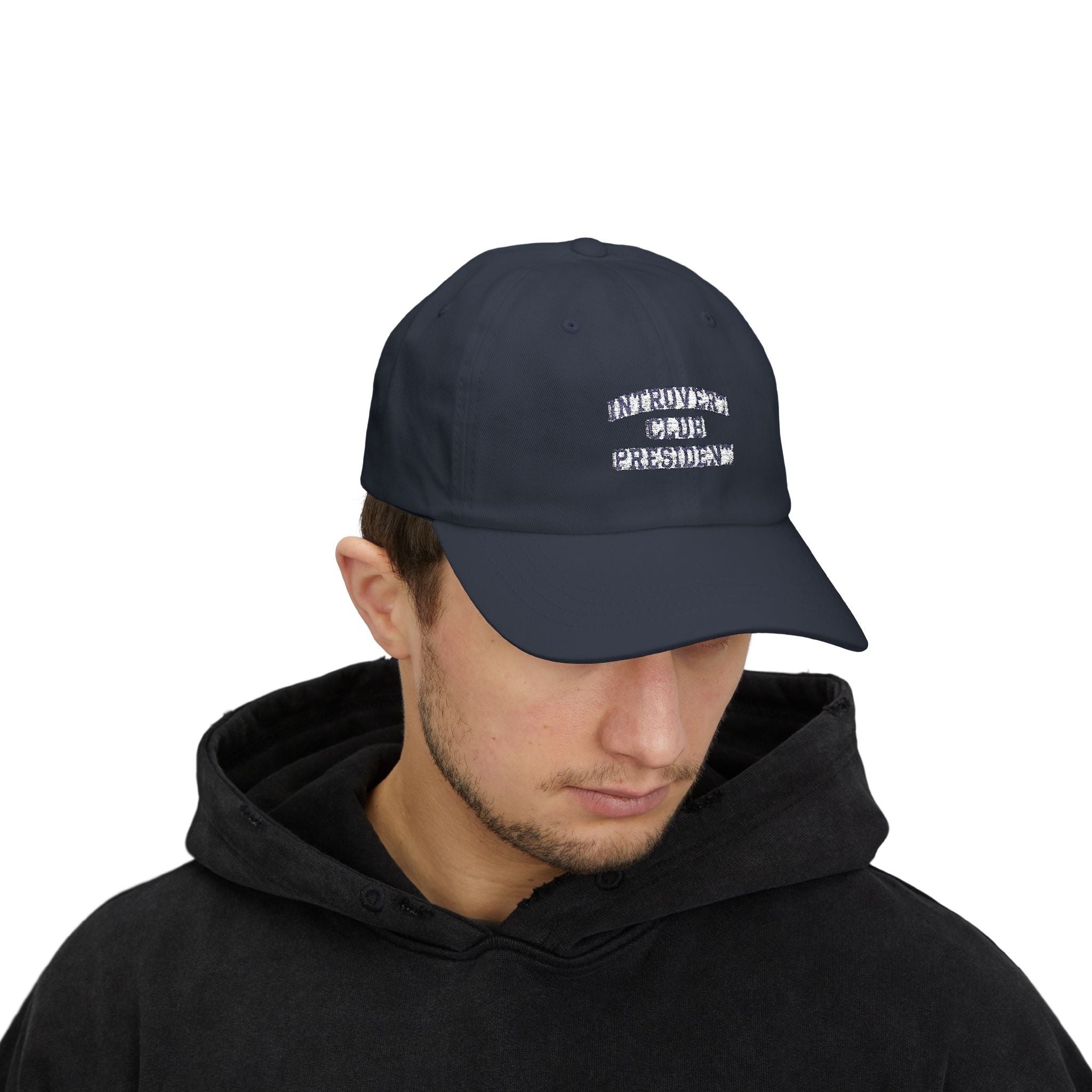 Introvert Club President Dad Cap
