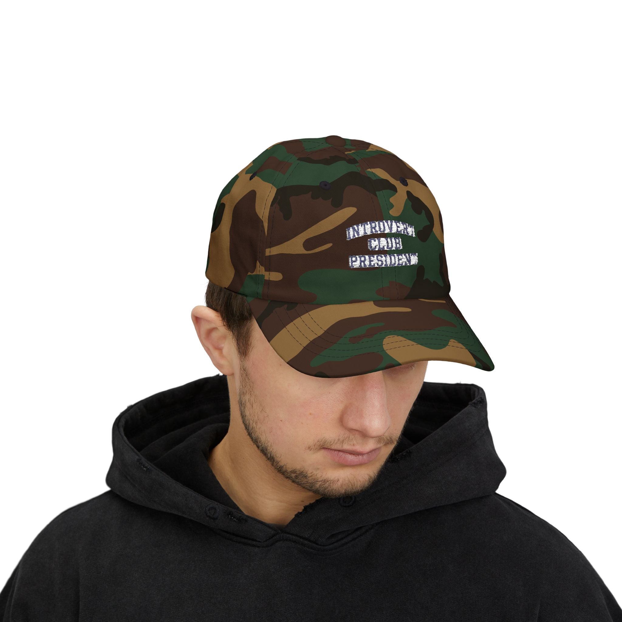 Introvert Club President Dad Cap