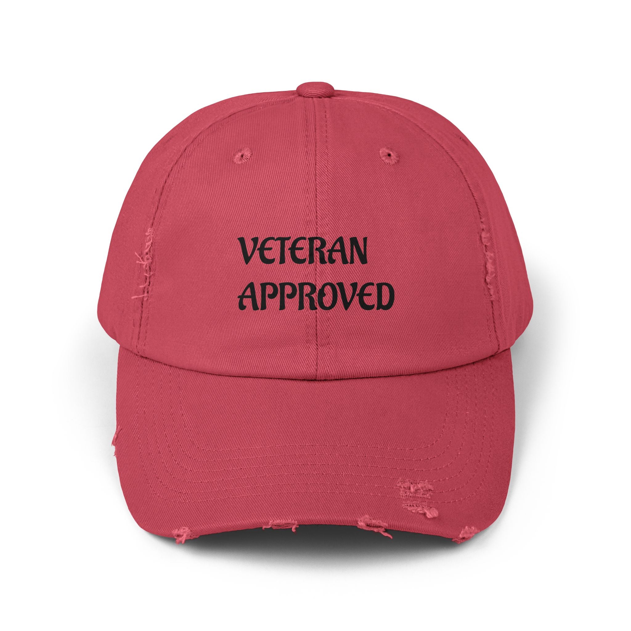 Veteran Approved Distressed Cap | Unisex Hat for Casual Style | Ideal for Veterans Day, Gift for Military Families, Everyday Wear, [...]