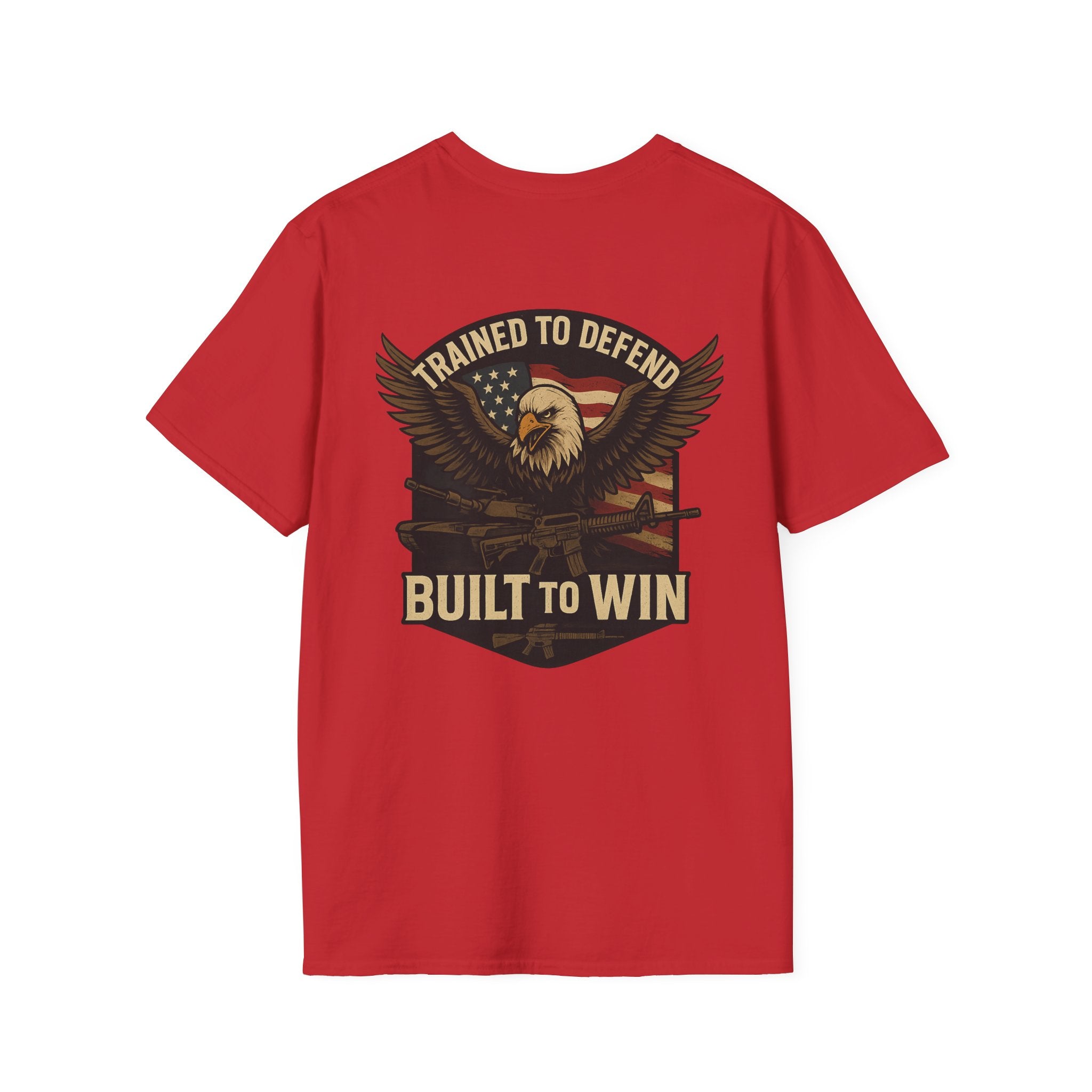 built to win, Patriotic Graphic Tee, Eagle Shirt, Veteran Apparel