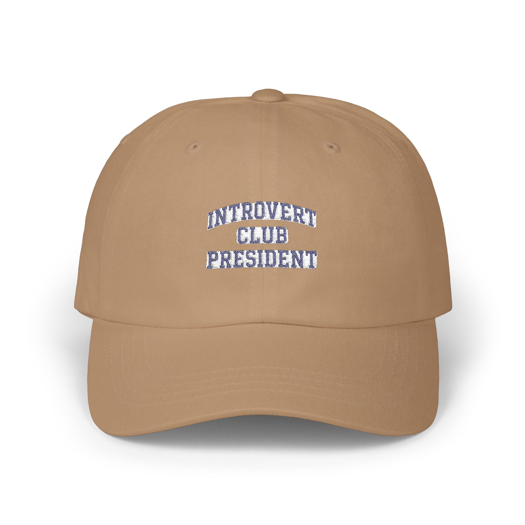 Introvert Club President Dad Cap