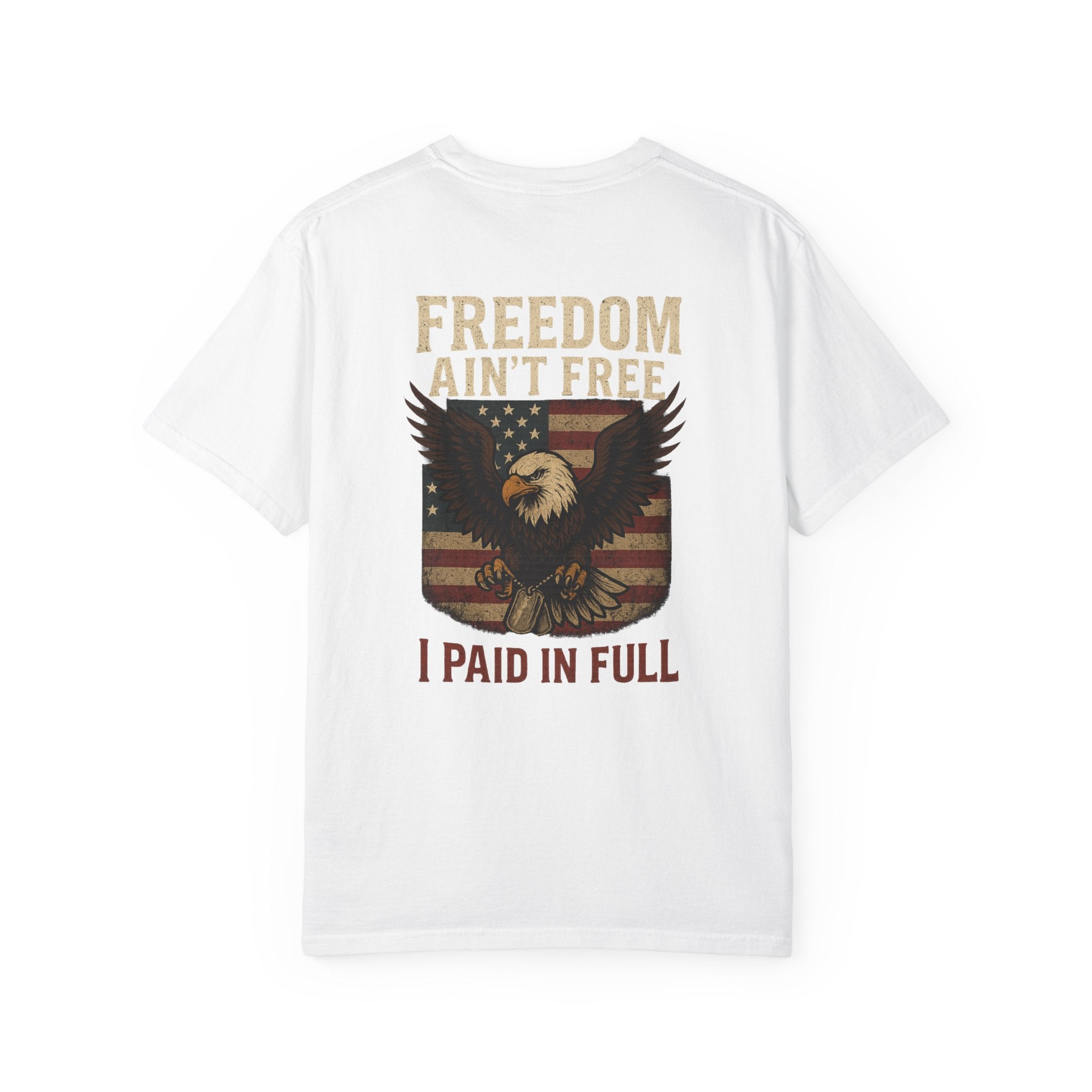Patriotic Eagle T-Shirt - Freedom Ain't Free, Unisex Casual Tee
