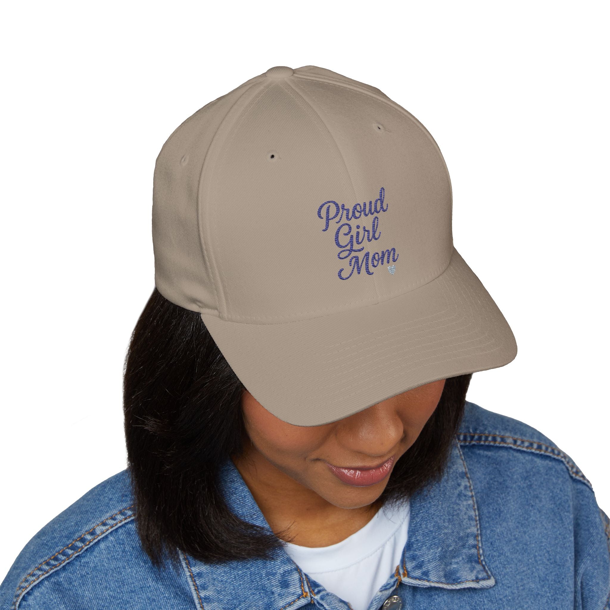 Proud Girl Mom Cap, Adjustable Baseball Hat, Gift for Mothers, Casual Wear, Embroidered Cap for Moms