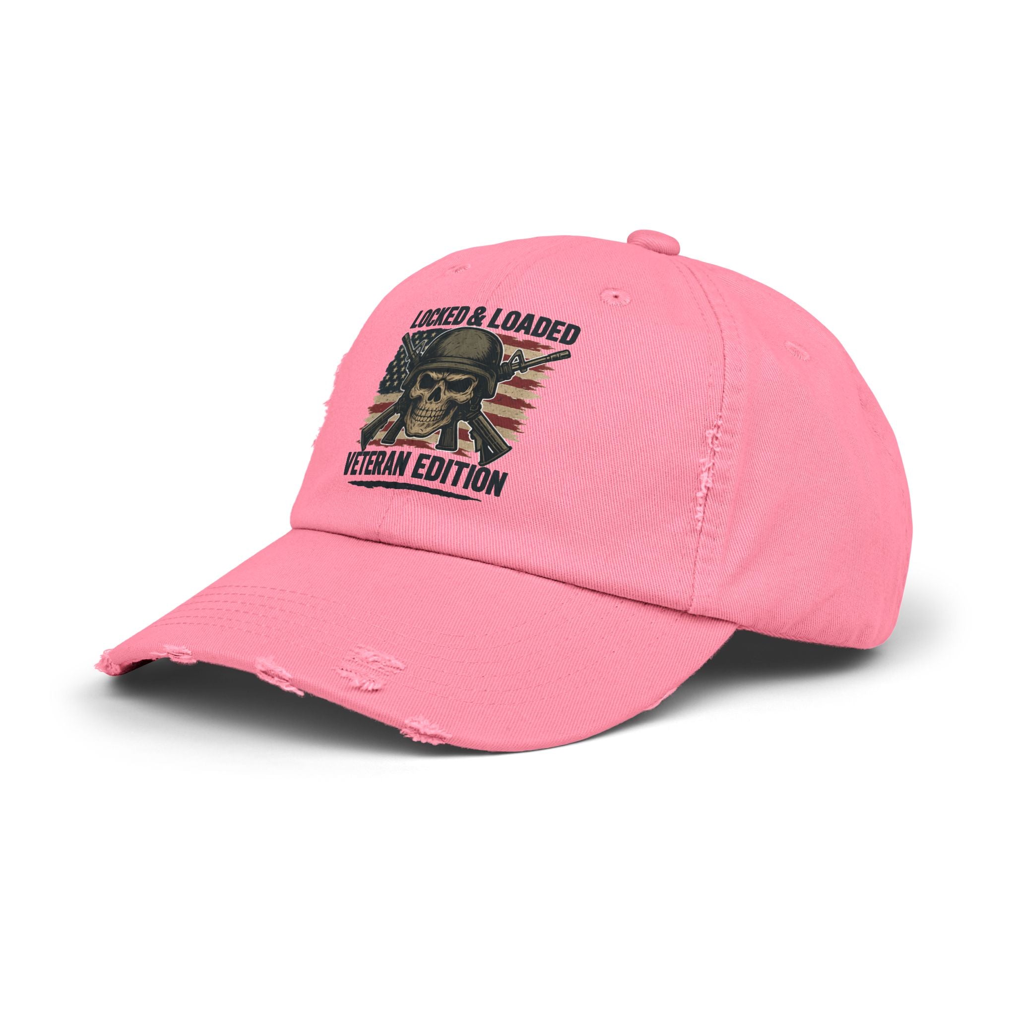 locked & loaded Unisex Distressed Cap