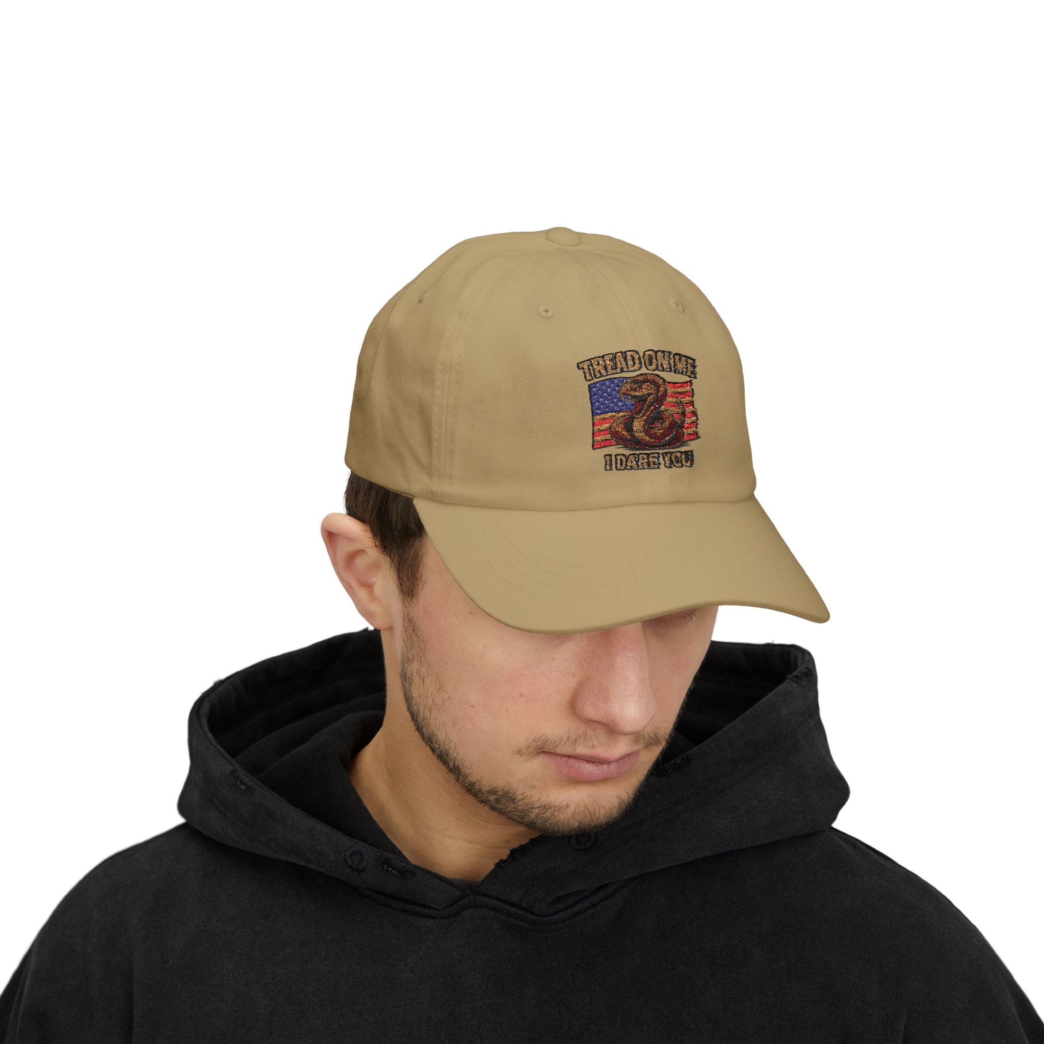 Classic Dad Cap with 'Tread On Me' Design