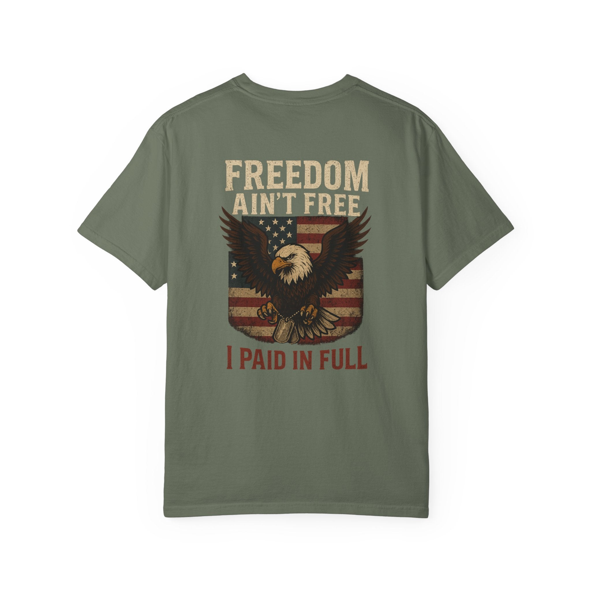 Patriotic Eagle T-Shirt - Freedom Ain't Free, Unisex Casual Tee