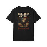 Patriotic Eagle T-Shirt - Freedom Ain't Free, Unisex Casual Tee