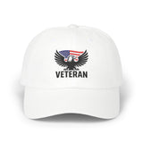 Patriotic Veteran Dad Cap | Adjustable Baseball Hat | Gift for Veterans | Casual Outdoor Wear | 4th of July