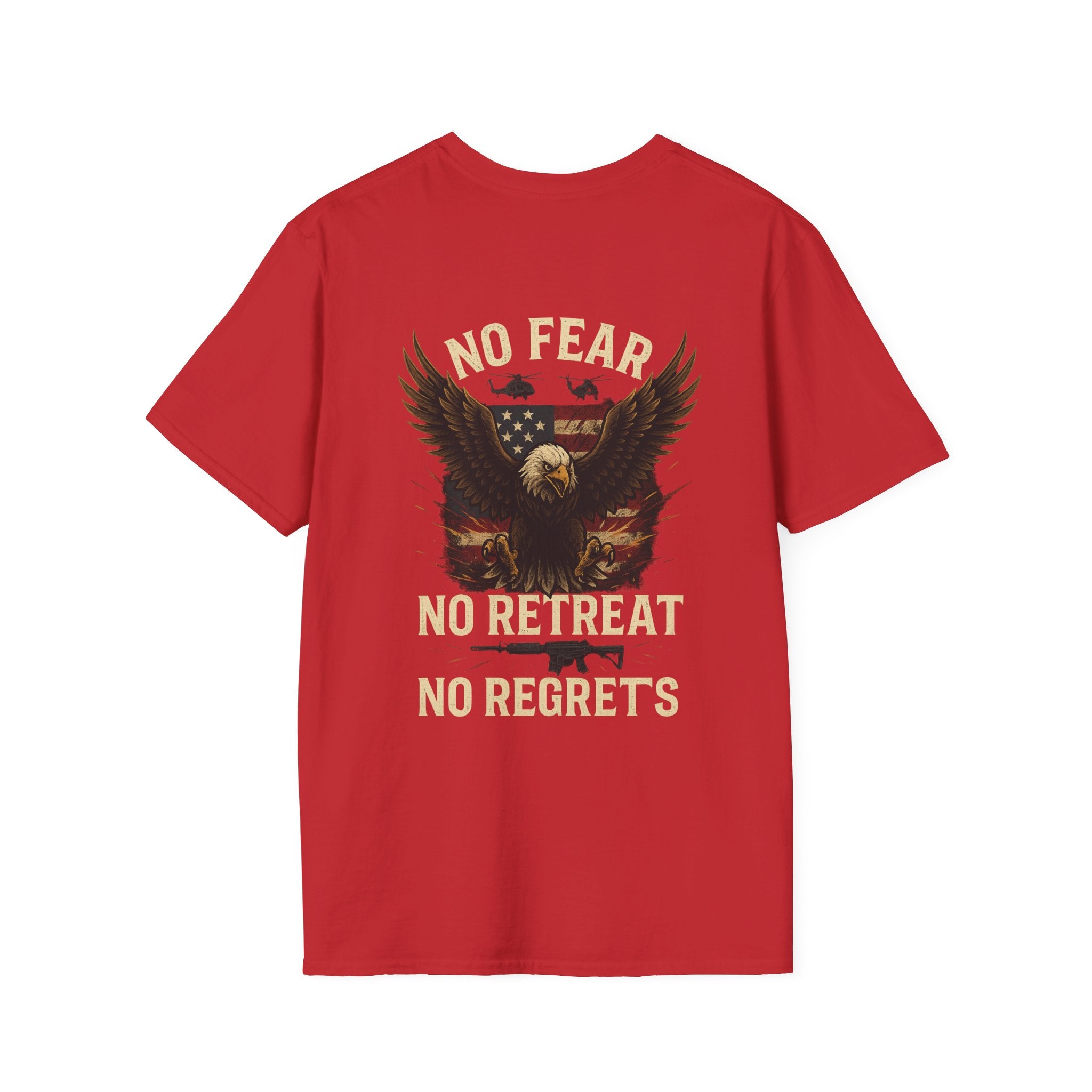 Unisex Graphic Tee | No Fear, No Retreat, No Regrets T-Shirt