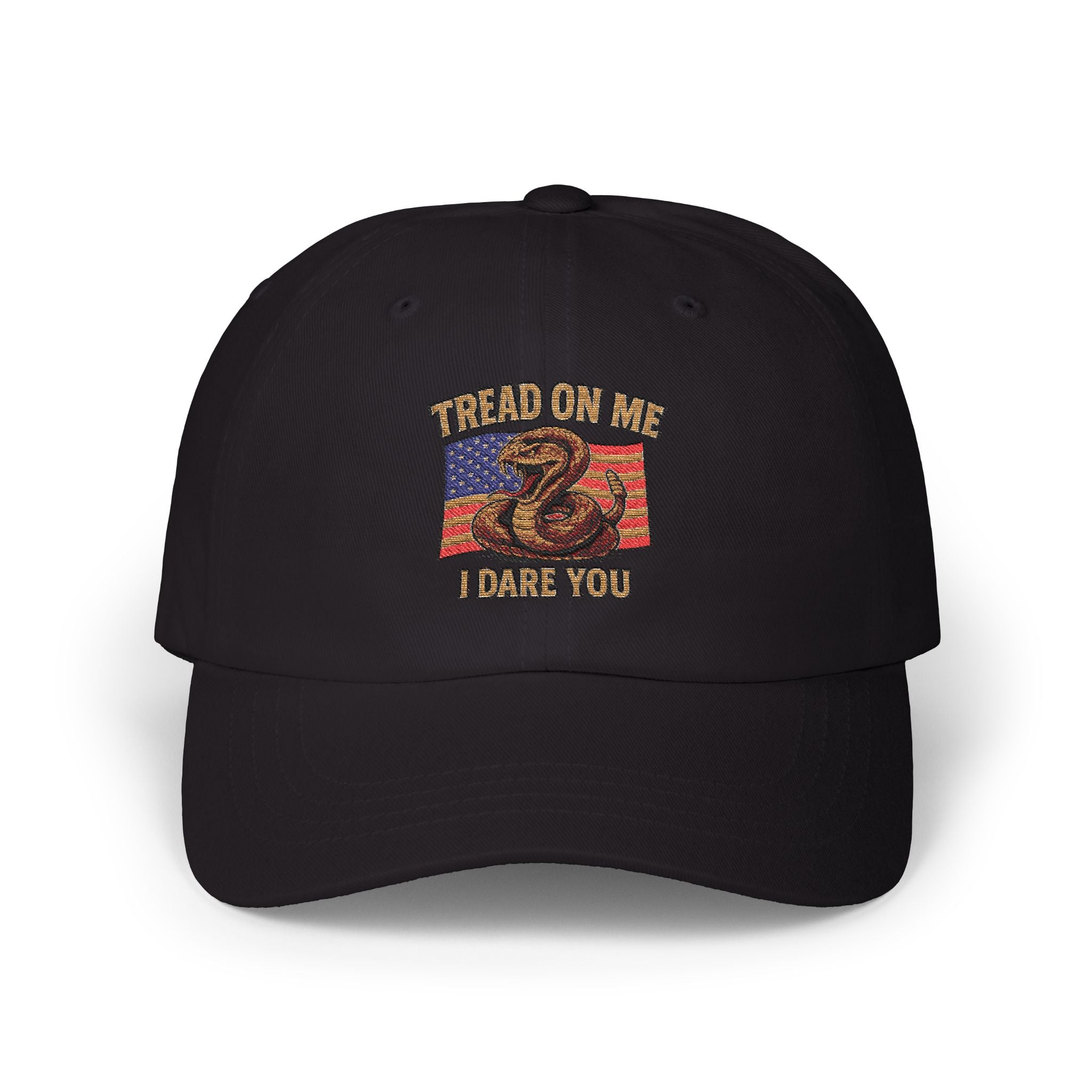 Classic Dad Cap with 'Tread On Me' Design