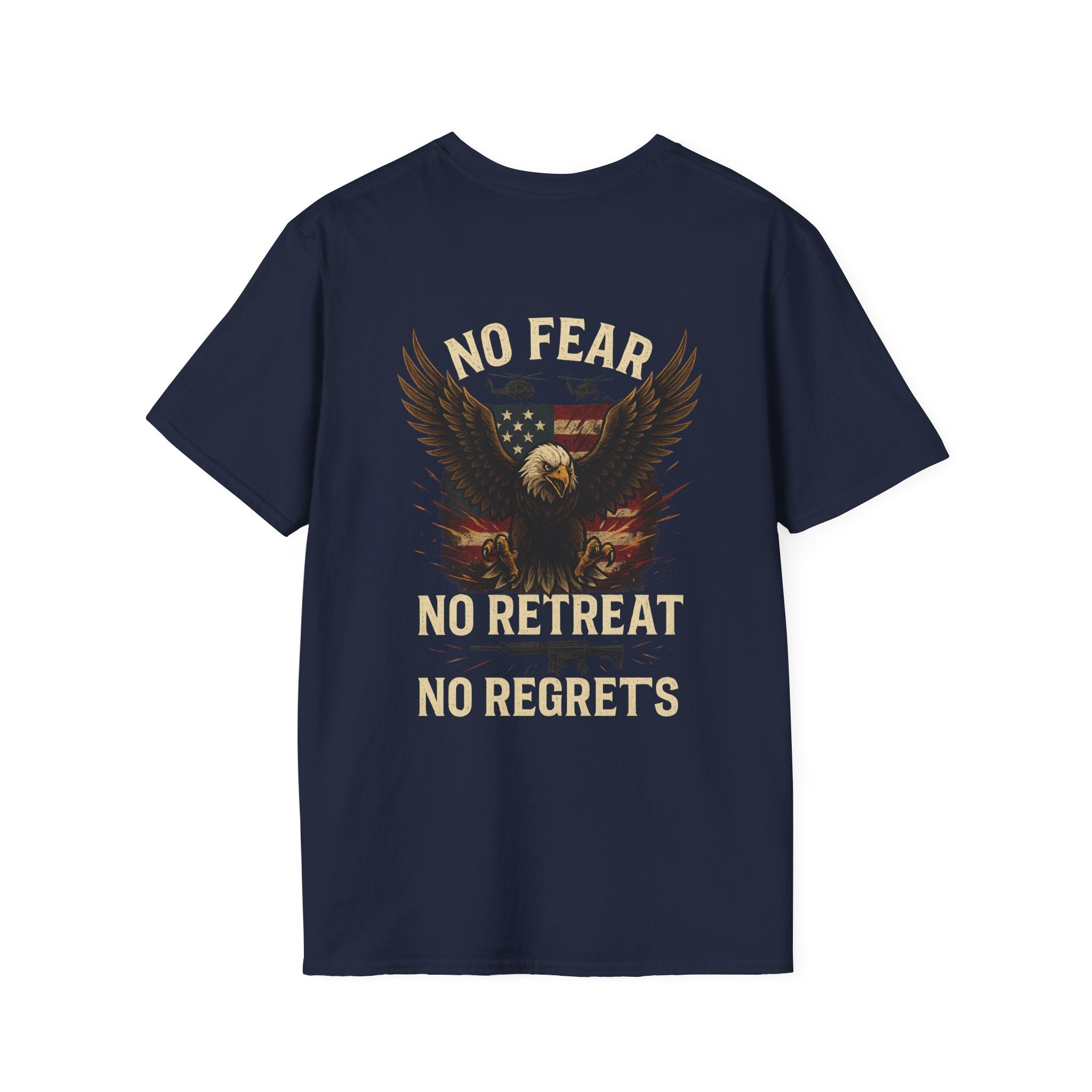Unisex Graphic Tee | No Fear, No Retreat, No Regrets T-Shirt