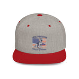 Proud Veteran Snapback Cap | Loyal Protector Hat with German Shepard