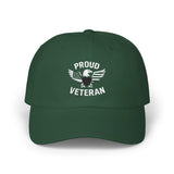 Proud Veteran Classic Dad Cap, Adjustable Cap for Dads, Gift for Veterans, Casual Headwear for Men, Military Appreciation Merch