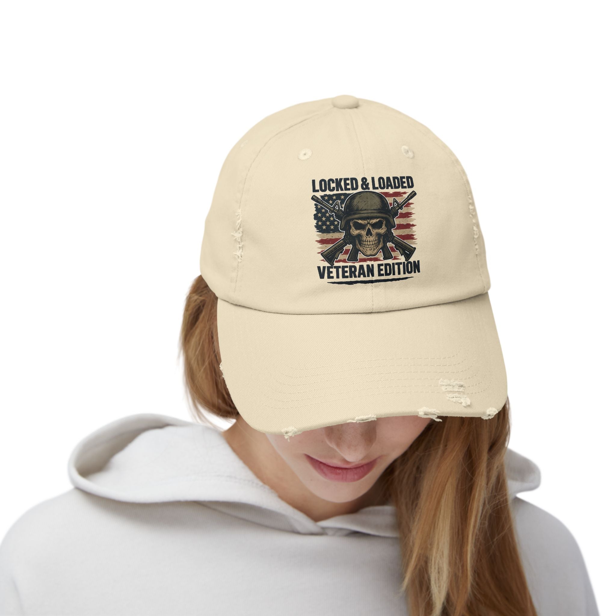 locked & loaded Unisex Distressed Cap