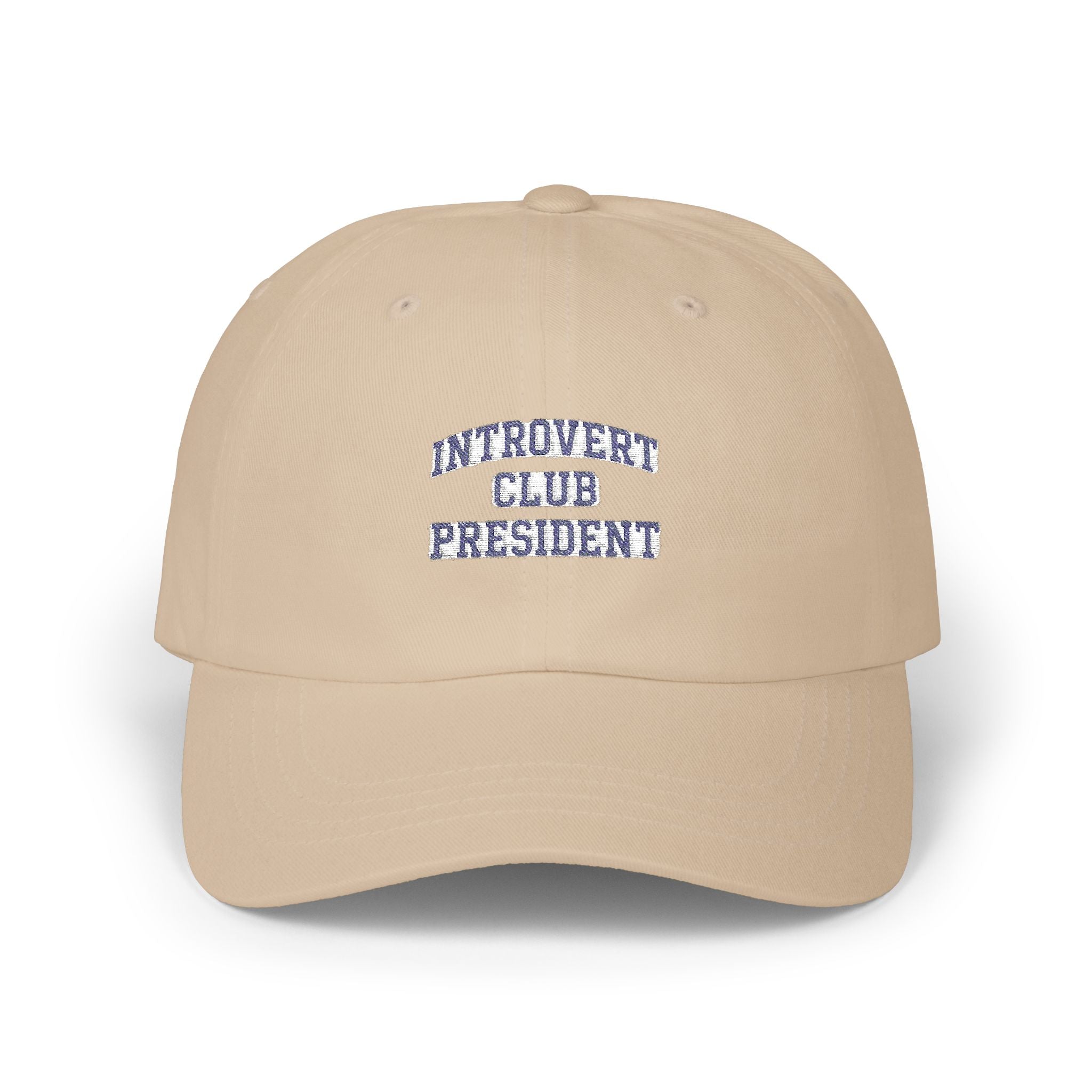 Introvert Club President Dad Cap