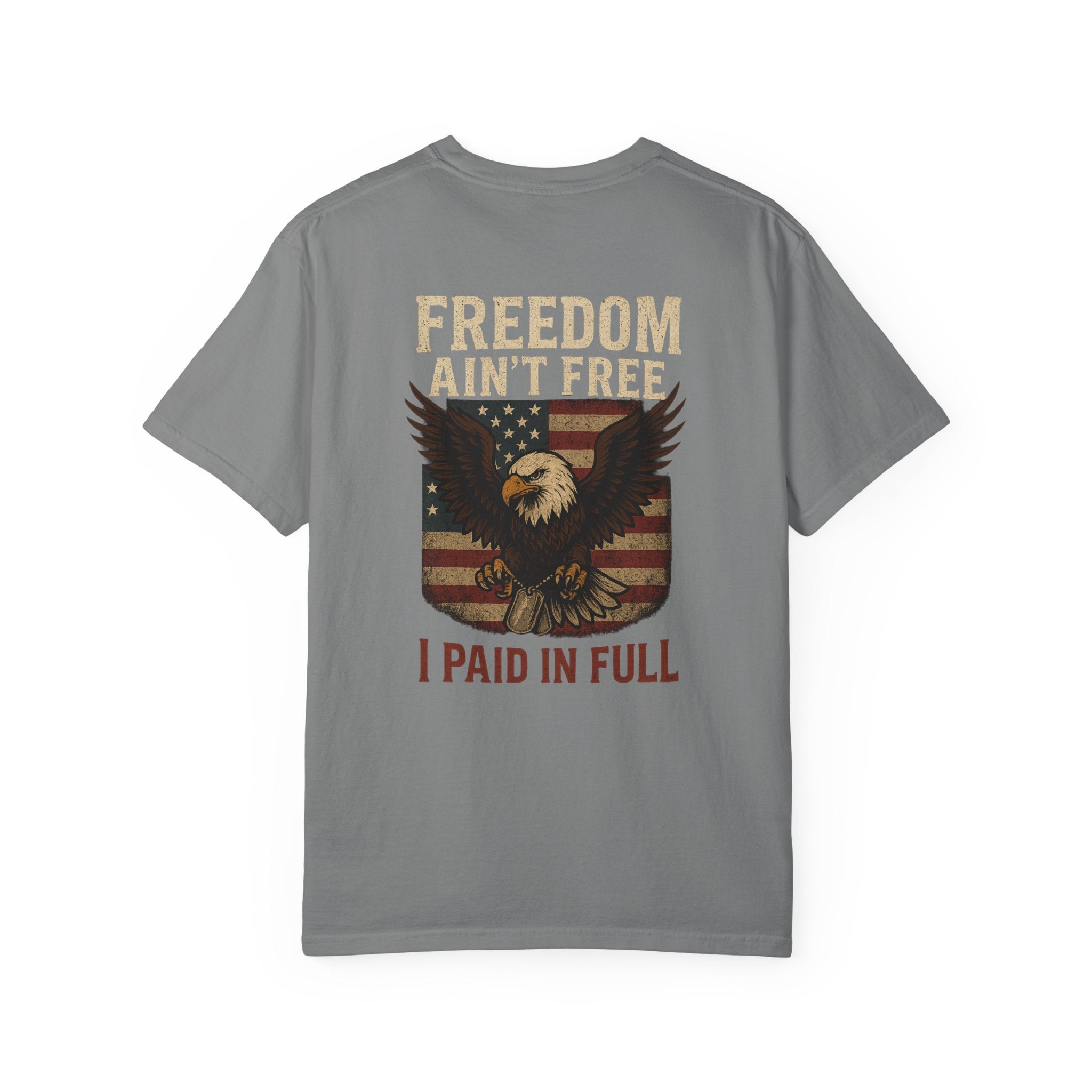 Patriotic Eagle T-Shirt - Freedom Ain't Free, Unisex Casual Tee
