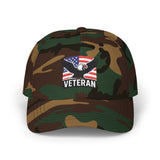 Patriotic Veteran Dad Cap, USA Flag Hat, Gifts for Veterans, Embroidered Baseball Cap, Casual Everyday Wear