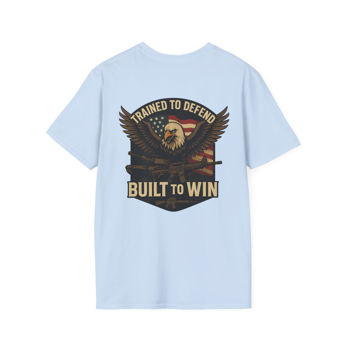 built to win, Patriotic Graphic Tee, Eagle Shirt, Veteran Apparel