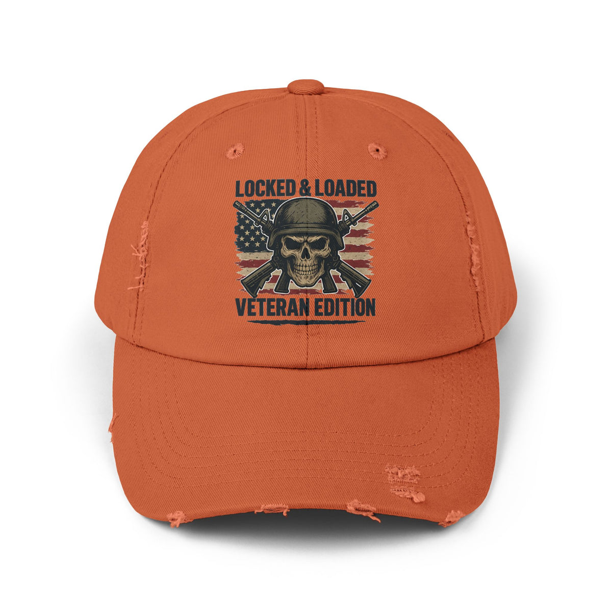 locked & loaded Unisex Distressed Cap