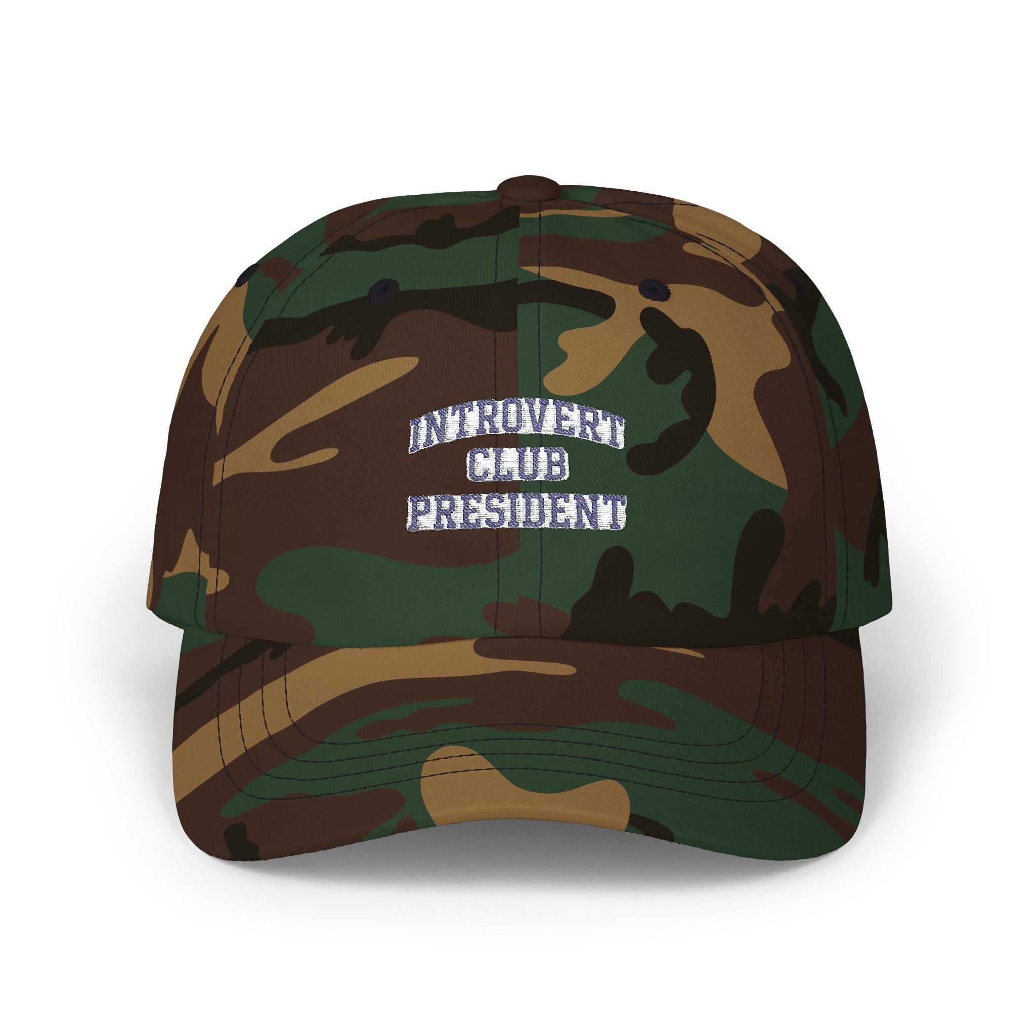 Introvert Club President Dad Cap