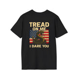 T-Shirt with Eagle and Snake Design Patriotic Graphic, Unisex Softstyle