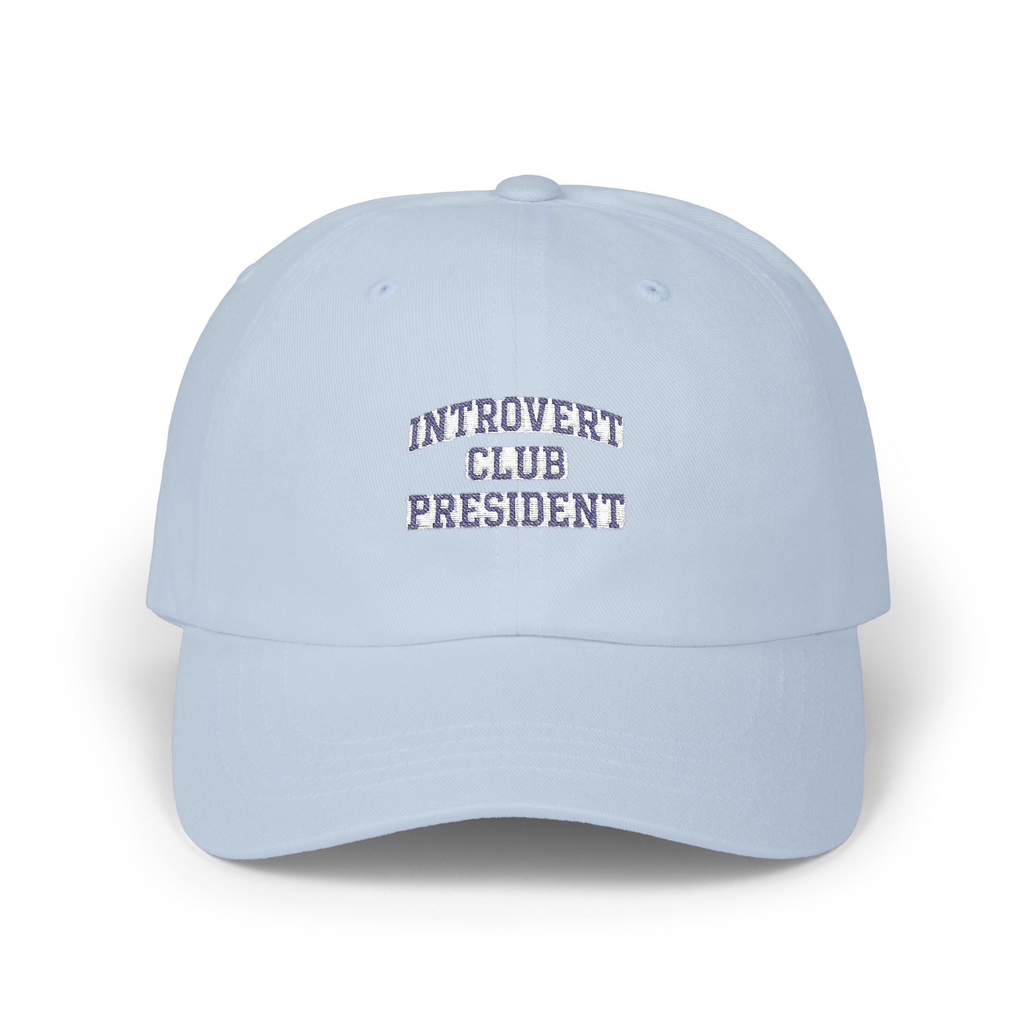 Introvert Club President Dad Cap