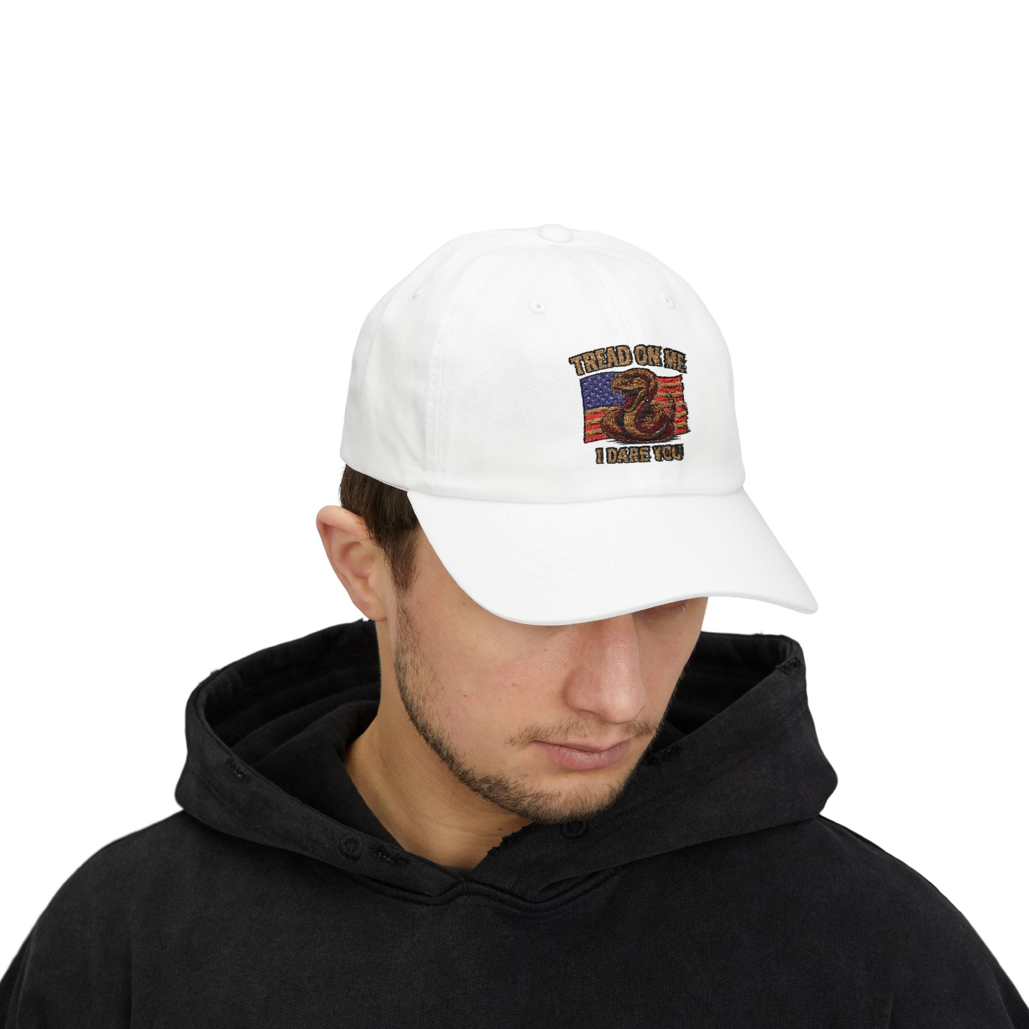 Classic Dad Cap with 'Tread On Me' Design