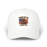 Classic Dad Cap with 'Tread On Me' Design