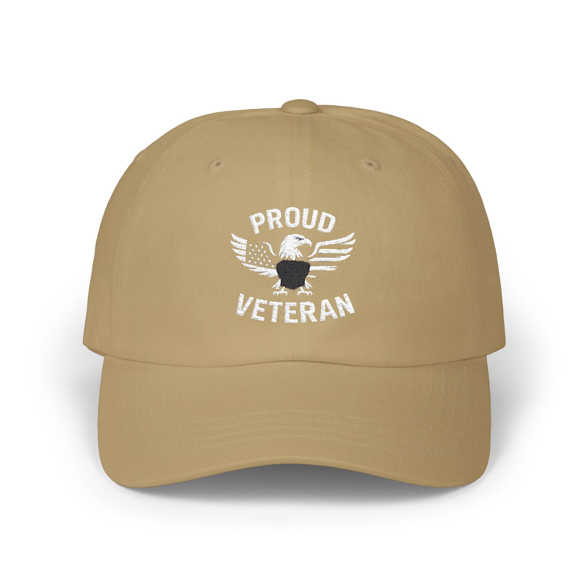 Proud Veteran Classic Dad Cap, Adjustable Cap for Dads, Gift for Veterans, Casual Headwear for Men, Military Appreciation Merch