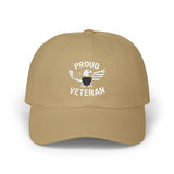 Proud Veteran Classic Dad Cap, Adjustable Cap for Dads, Gift for Veterans, Casual Headwear for Men, Military Appreciation Merch