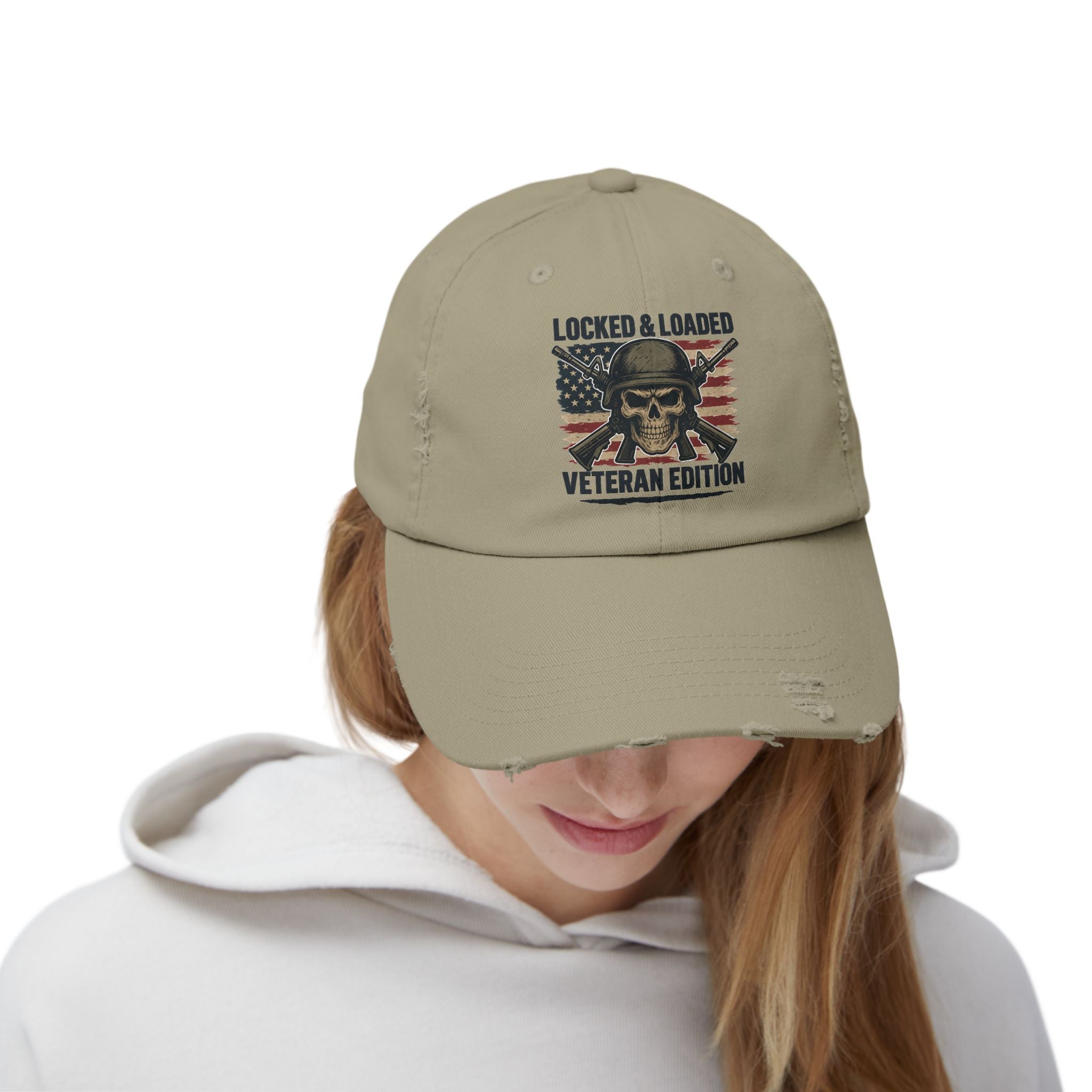 locked & loaded Unisex Distressed Cap