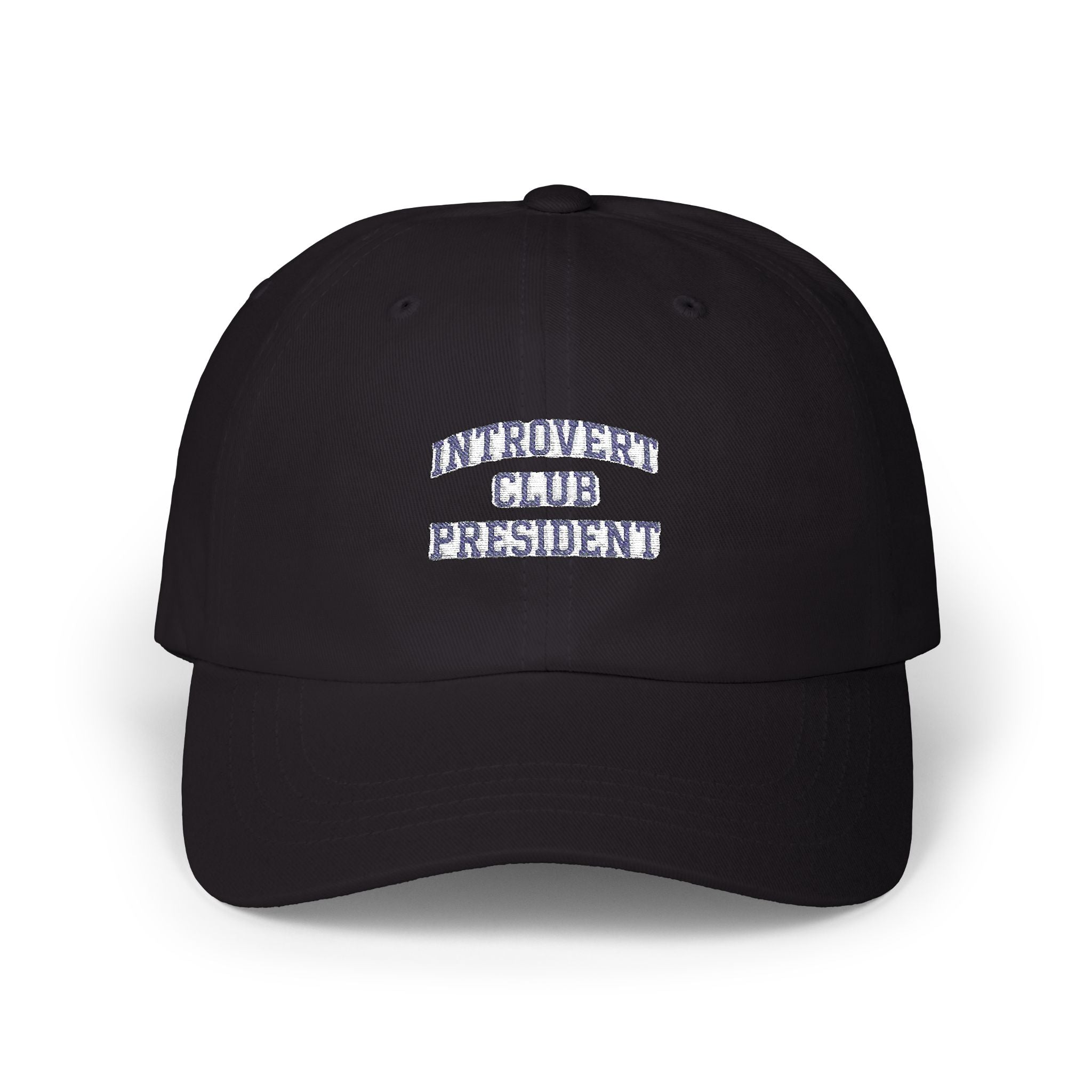 Introvert Club President Dad Cap