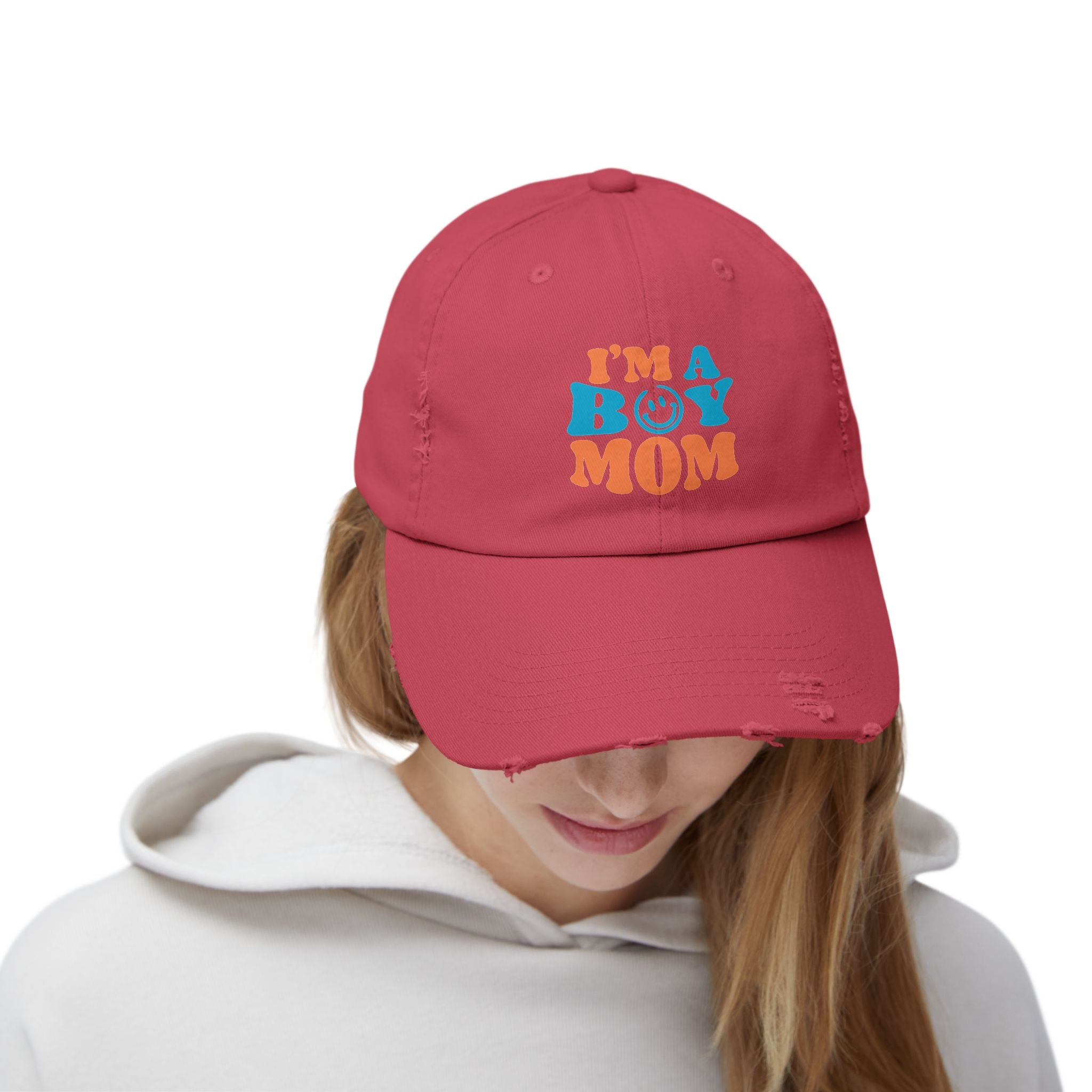 Distressed Cap for Boy Moms - Unisex