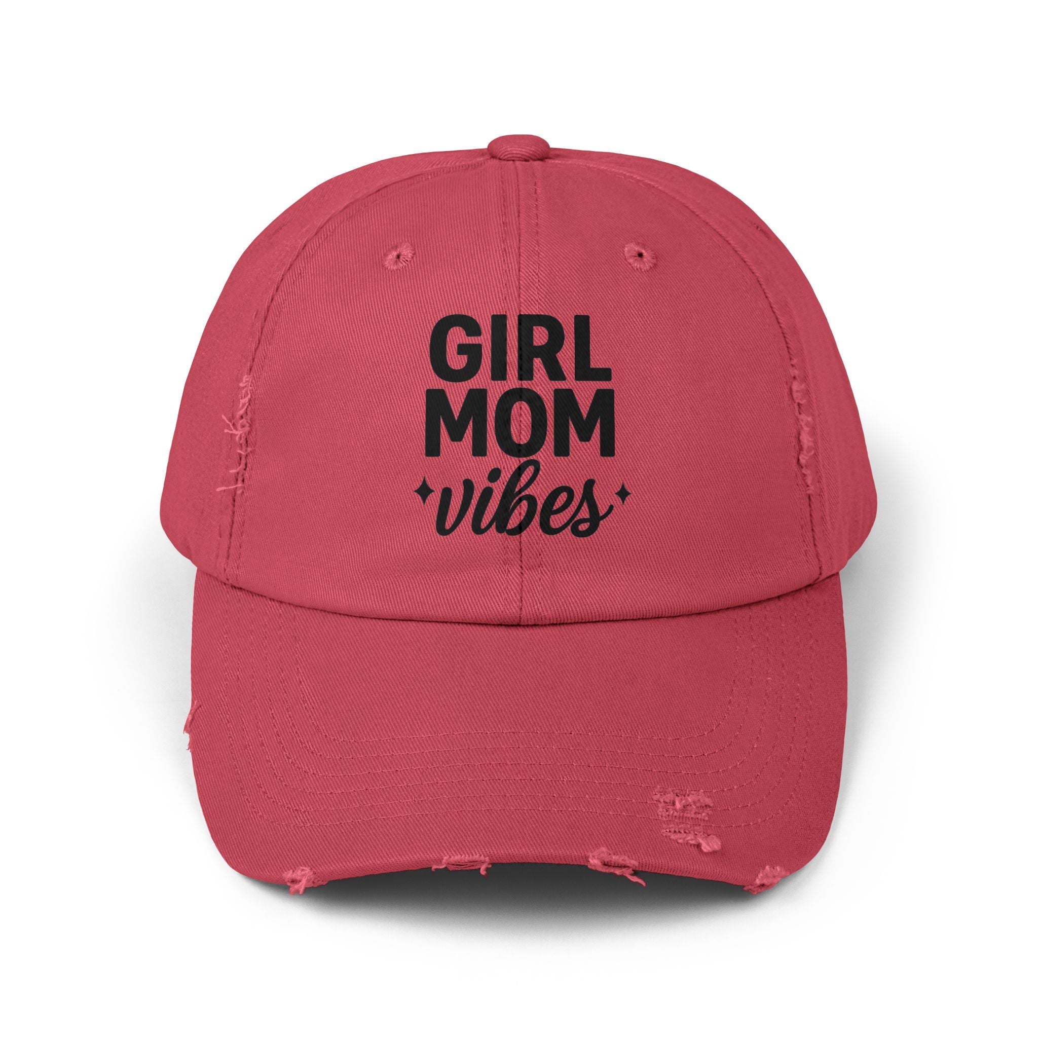 Unisex Distressed Cap for Girl Moms, Casual Hat Gift, Trendy Headwear, Summer Accessory, Outdoor Fashion, Everyday Wear