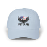 Patriotic Veteran Dad Cap | Adjustable Baseball Hat | Gift for Veterans | Casual Outdoor Wear | 4th of July