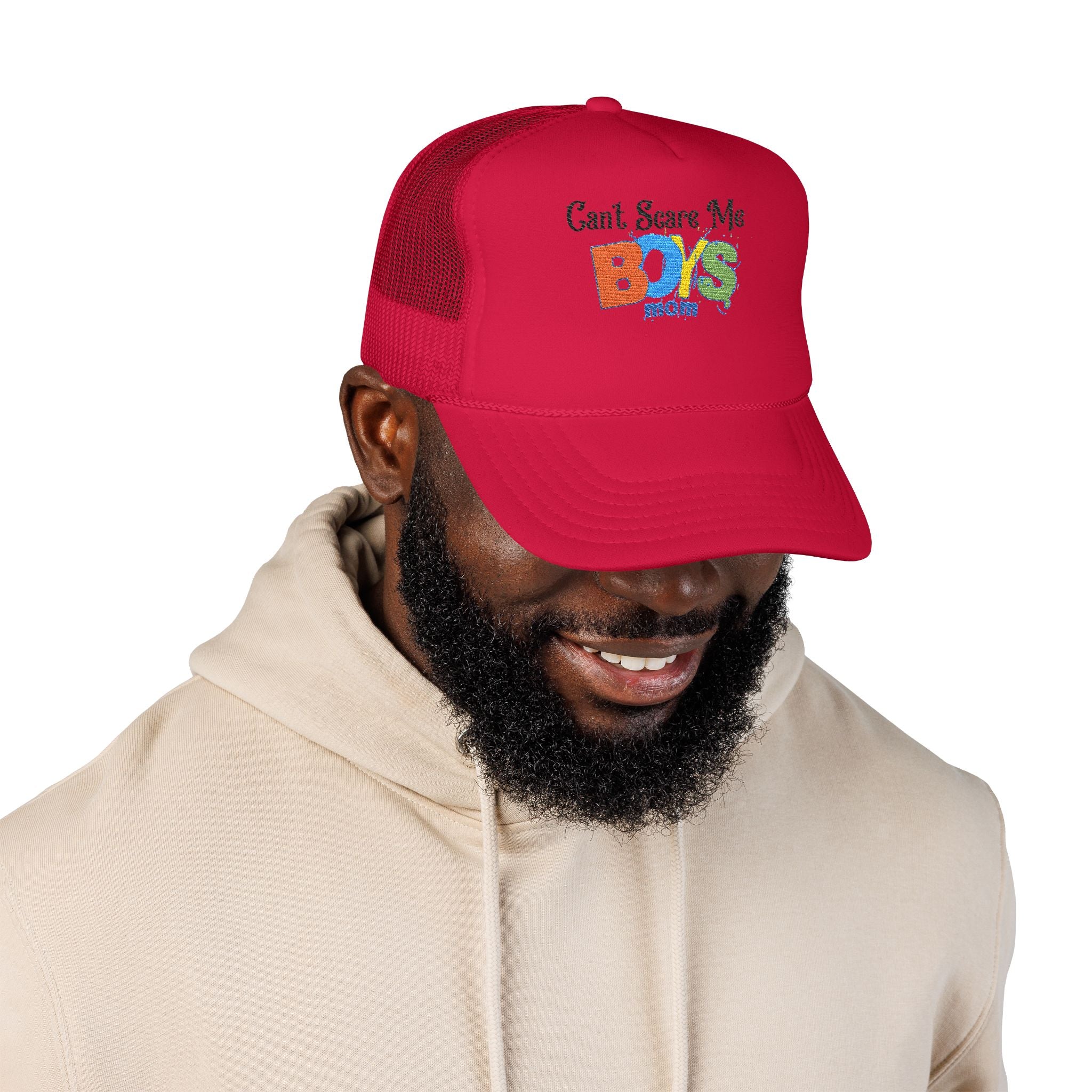 Trucker Hat - 'Don't Mess with Boy Moms' Embroidered Design