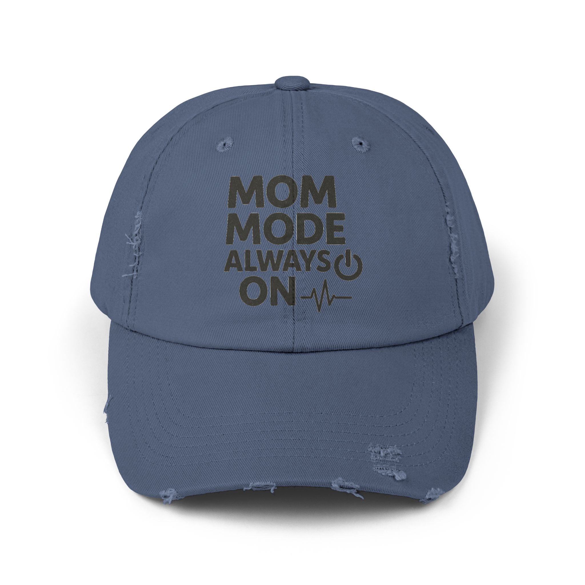 Unisex Distressed Cap with 'Mom Mode Always On' Design | Trendy Hat for Moms, Casual Wear, Gift for Mother's Day, Birthday, Parenting, [...]