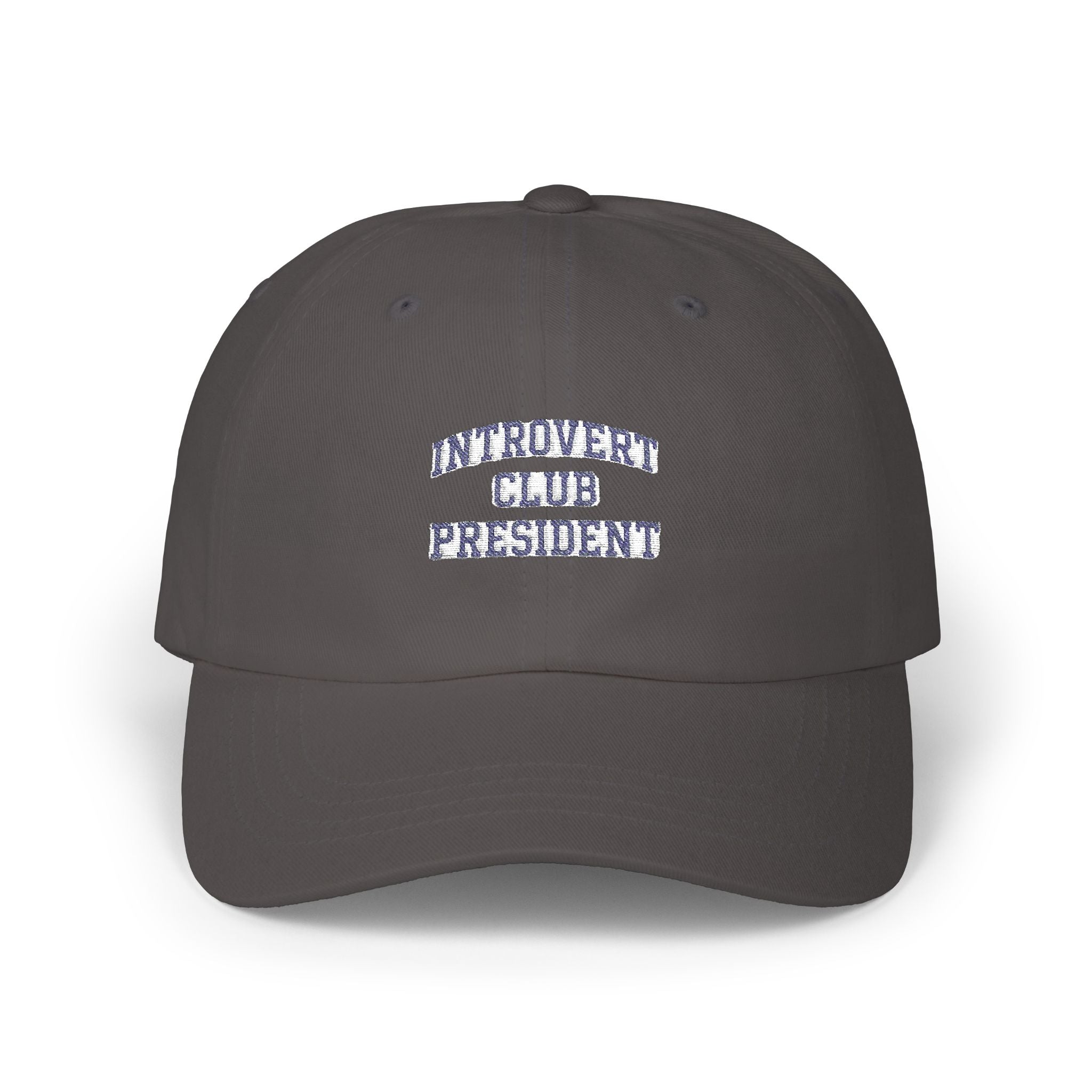 Introvert Club President Dad Cap