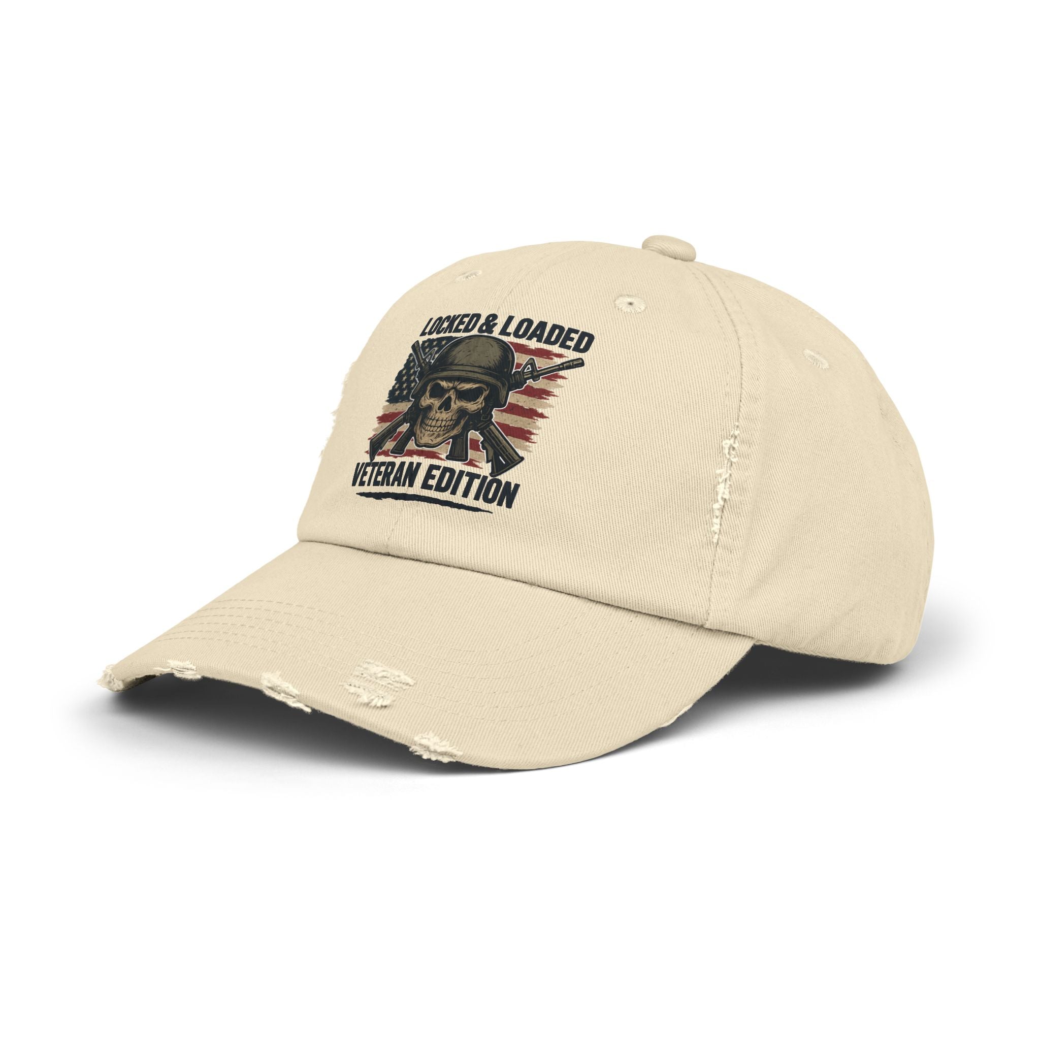 locked & loaded Unisex Distressed Cap