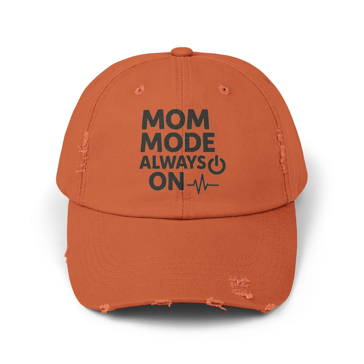 Unisex Distressed Cap with 'Mom Mode Always On' Design | Trendy Hat for Moms, Casual Wear, Gift for Mother's Day, Birthday, Parenting, [...]