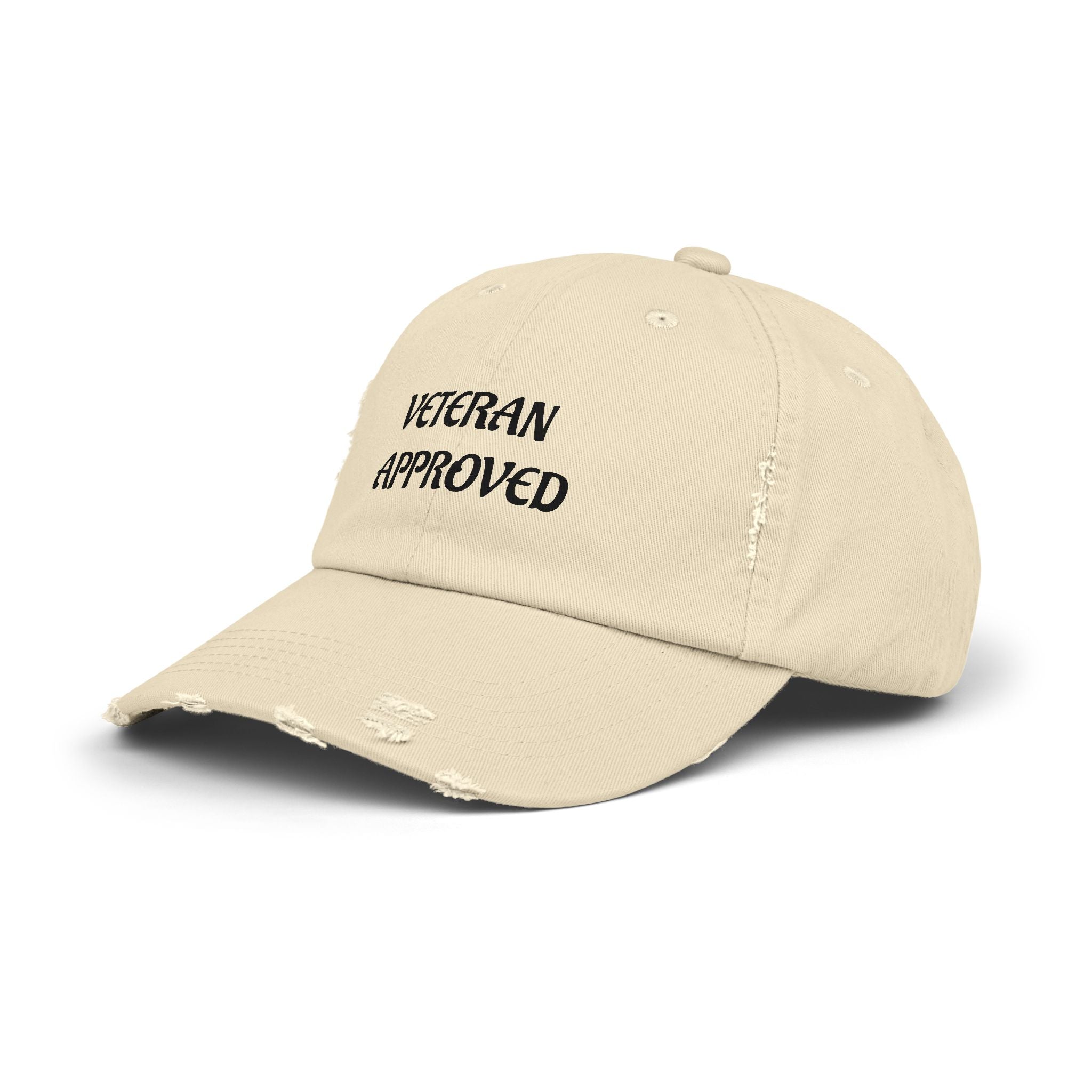 Veteran Approved Distressed Cap | Unisex Hat for Casual Style | Ideal for Veterans Day, Gift for Military Families, Everyday Wear, [...]
