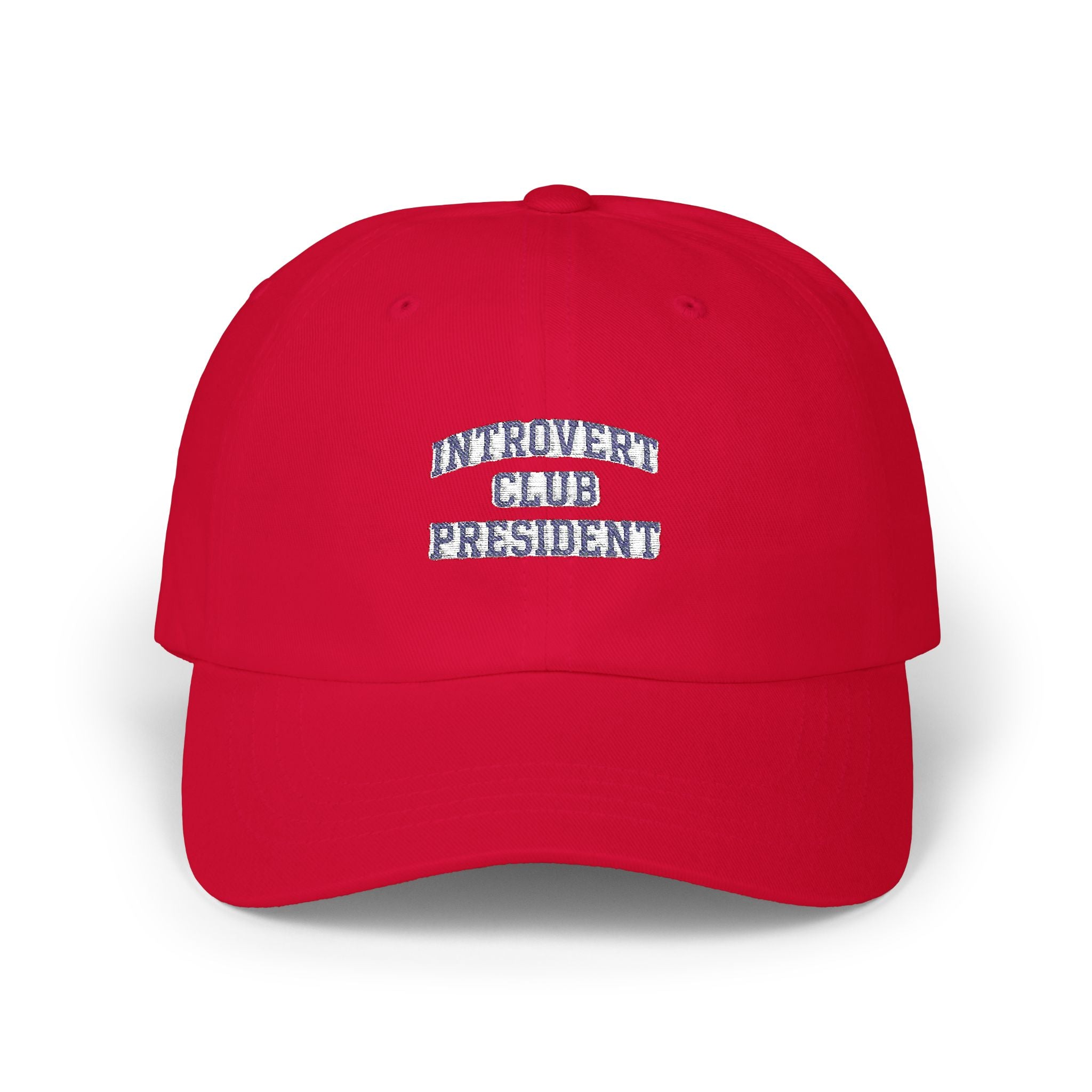 Introvert Club President Dad Cap