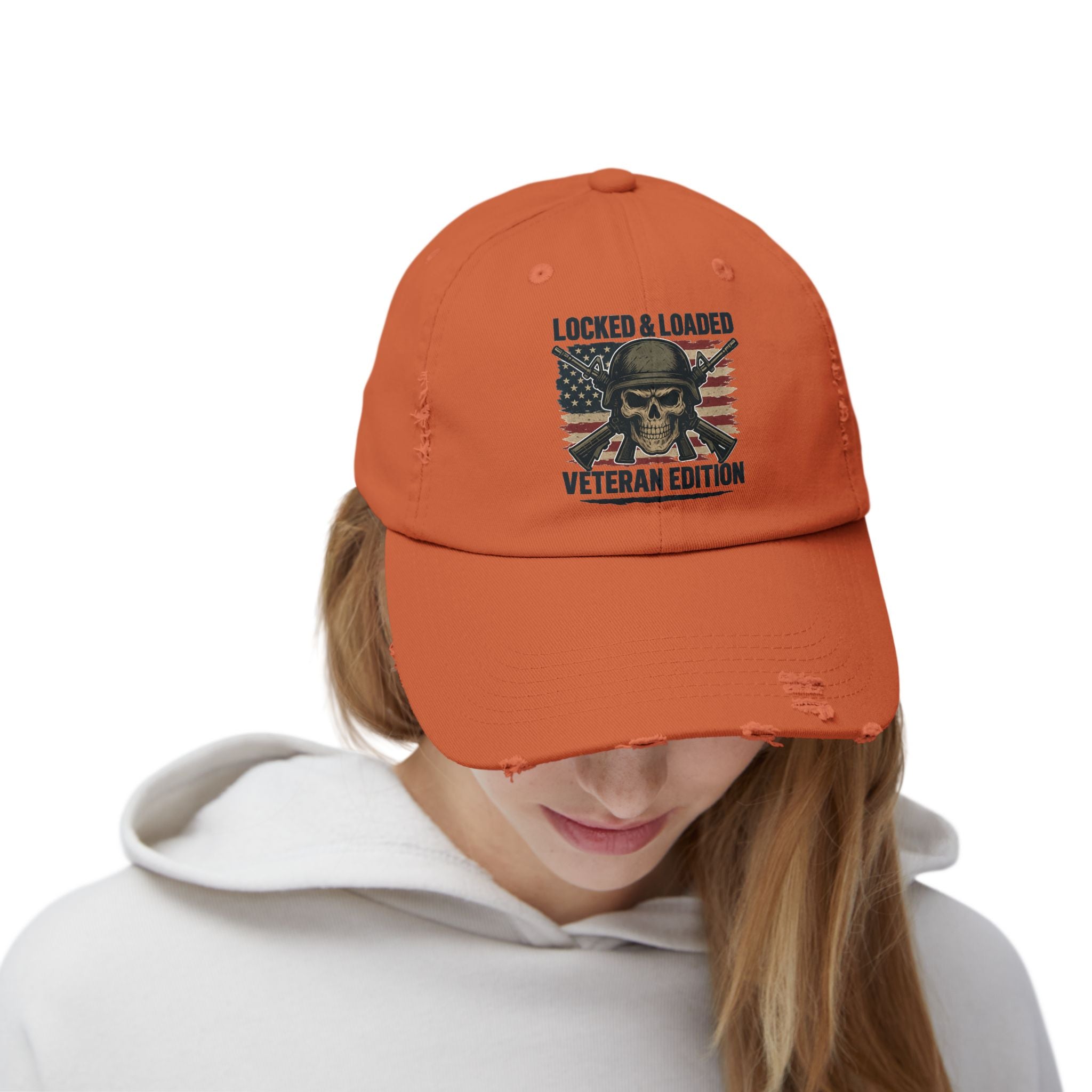 locked & loaded Unisex Distressed Cap
