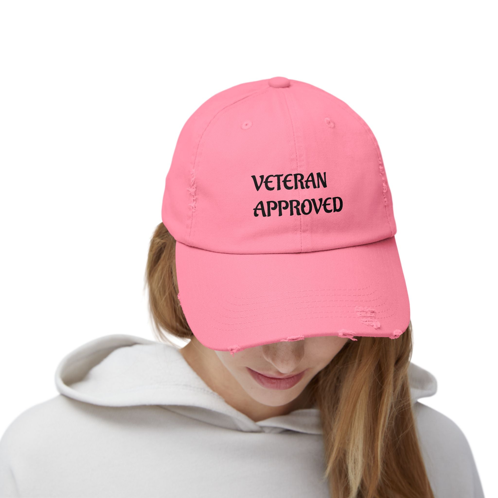 Veteran Approved Distressed Cap | Unisex Hat for Casual Style | Ideal for Veterans Day, Gift for Military Families, Everyday Wear, [...]