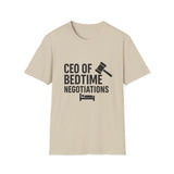 CEO of Bedtime Negotiations Unisex Softstyle T-Shirts