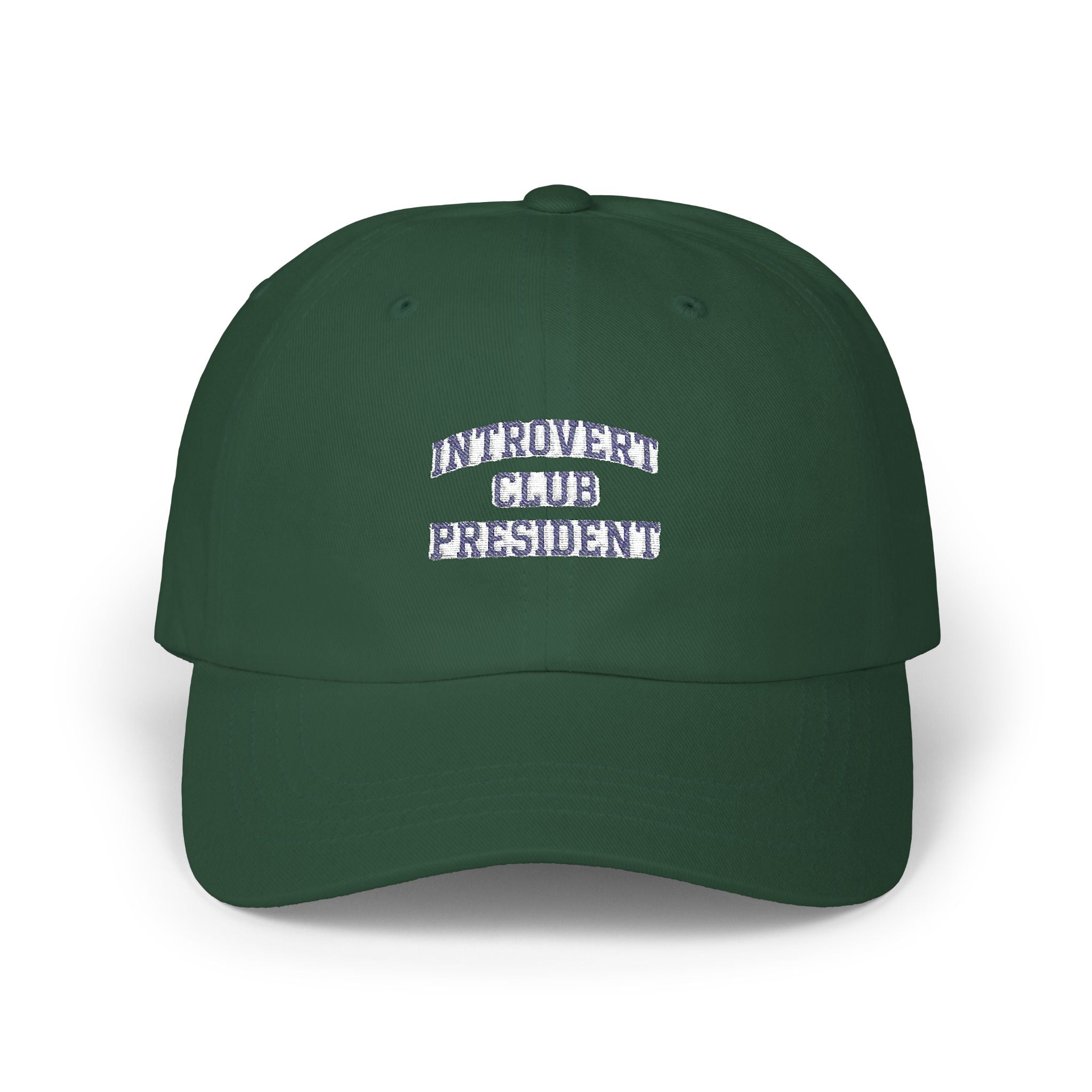Introvert Club President Dad Cap